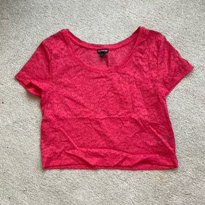 Express Lace crop top